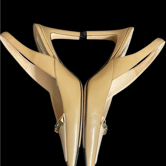 MaxMara sling backs court chain heels Slingback size 7.5(37.5) - Picture 8 of 14